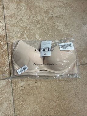 Cherries Elegance Beige Seamless Bra
